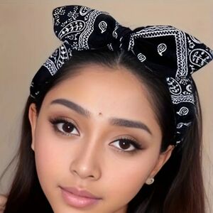 Bow headband 🖤🤍🖤🤍